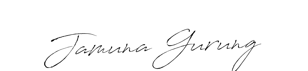 You should practise on your own different ways (Antro_Vectra) to write your name (Jamuna Gurung) in signature. don't let someone else do it for you. Jamuna Gurung signature style 6 images and pictures png