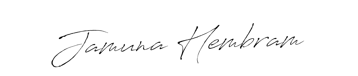 Jamuna Hembram stylish signature style. Best Handwritten Sign (Antro_Vectra) for my name. Handwritten Signature Collection Ideas for my name Jamuna Hembram. Jamuna Hembram signature style 6 images and pictures png