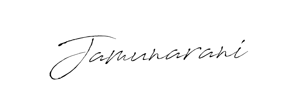 How to make Jamunarani signature? Antro_Vectra is a professional autograph style. Create handwritten signature for Jamunarani name. Jamunarani signature style 6 images and pictures png