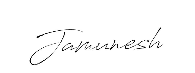 Jamunesh stylish signature style. Best Handwritten Sign (Antro_Vectra) for my name. Handwritten Signature Collection Ideas for my name Jamunesh. Jamunesh signature style 6 images and pictures png