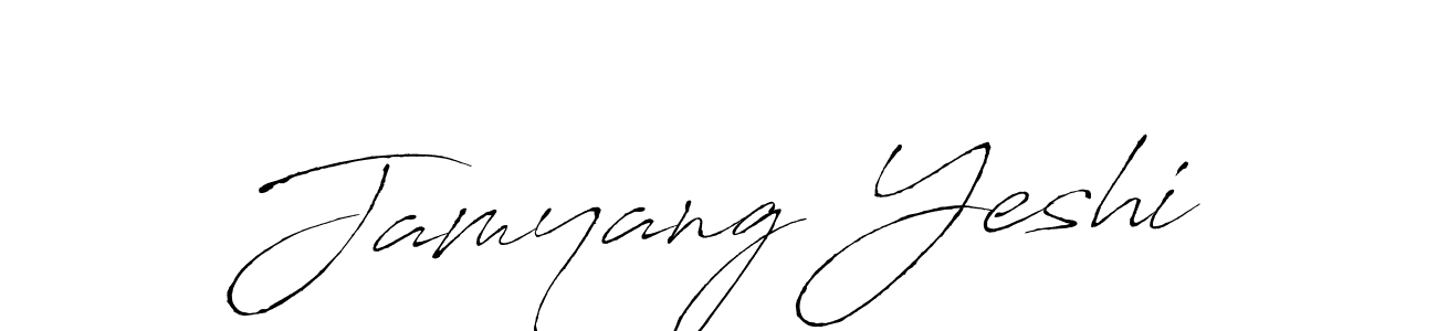 How to make Jamyang Yeshi signature? Antro_Vectra is a professional autograph style. Create handwritten signature for Jamyang Yeshi name. Jamyang Yeshi signature style 6 images and pictures png