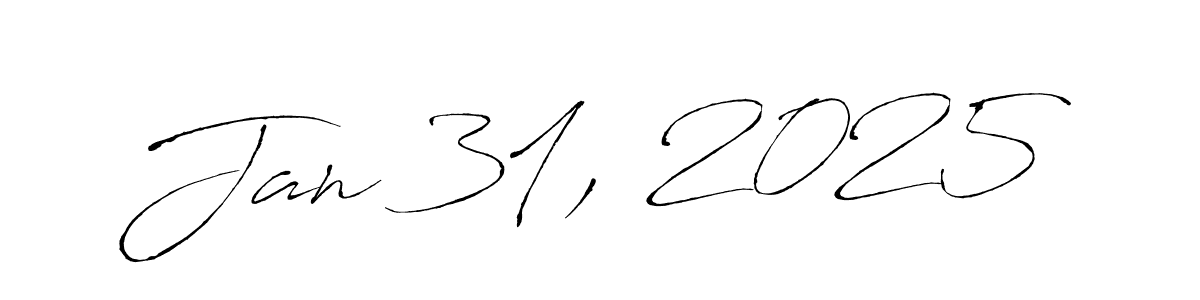 Design your own signature with our free online signature maker. With this signature software, you can create a handwritten (Antro_Vectra) signature for name Jan 31, 2025. Jan 31, 2025 signature style 6 images and pictures png