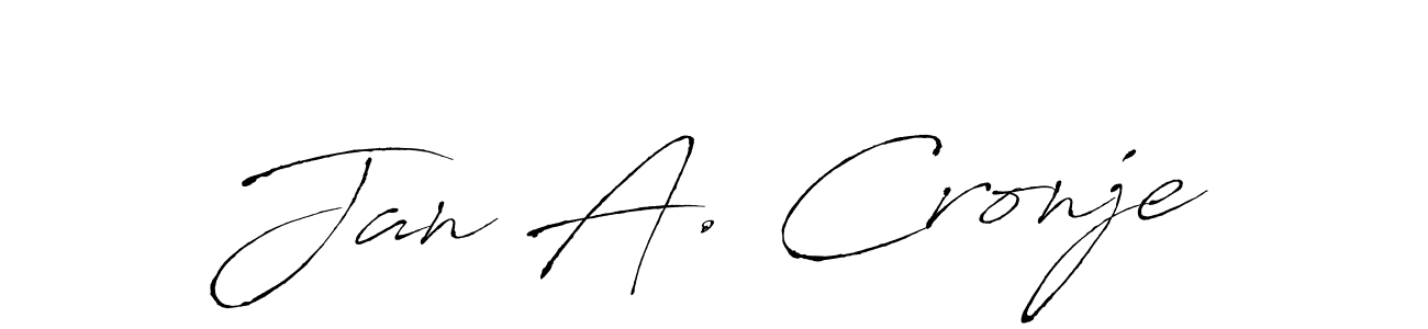 Create a beautiful signature design for name Jan A. Cronje. With this signature (Antro_Vectra) fonts, you can make a handwritten signature for free. Jan A. Cronje signature style 6 images and pictures png