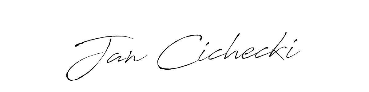 Create a beautiful signature design for name Jan Cichecki. With this signature (Antro_Vectra) fonts, you can make a handwritten signature for free. Jan Cichecki signature style 6 images and pictures png