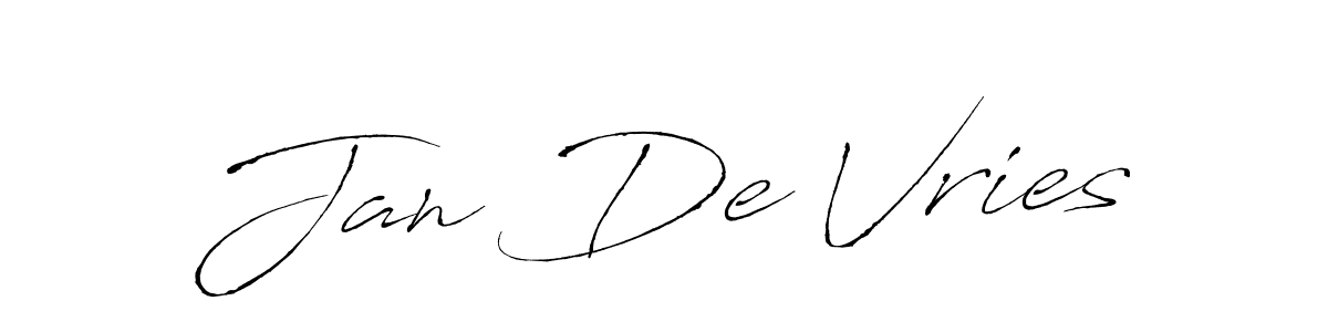 Antro_Vectra is a professional signature style that is perfect for those who want to add a touch of class to their signature. It is also a great choice for those who want to make their signature more unique. Get Jan De Vries name to fancy signature for free. Jan De Vries signature style 6 images and pictures png