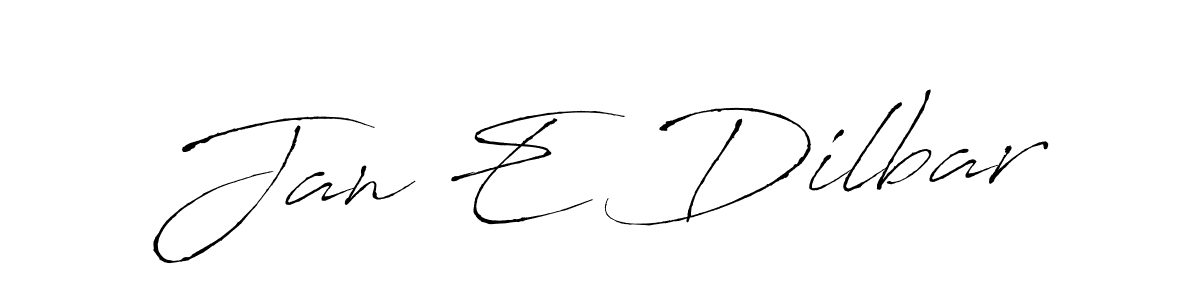 if you are searching for the best signature style for your name Jan E Dilbar. so please give up your signature search. here we have designed multiple signature styles  using Antro_Vectra. Jan E Dilbar signature style 6 images and pictures png
