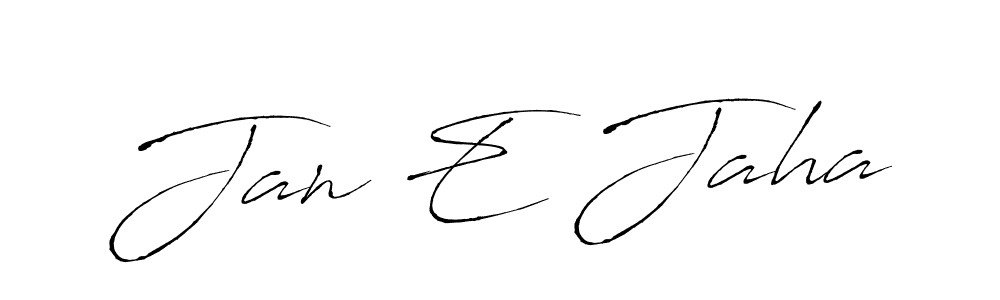 if you are searching for the best signature style for your name Jan E Jaha. so please give up your signature search. here we have designed multiple signature styles  using Antro_Vectra. Jan E Jaha signature style 6 images and pictures png