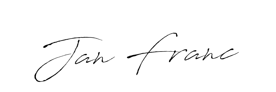 How to make Jan Franc signature? Antro_Vectra is a professional autograph style. Create handwritten signature for Jan Franc name. Jan Franc signature style 6 images and pictures png