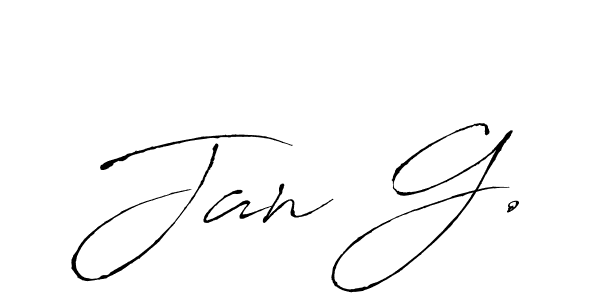 Also we have Jan G. name is the best signature style. Create professional handwritten signature collection using Antro_Vectra autograph style. Jan G. signature style 6 images and pictures png