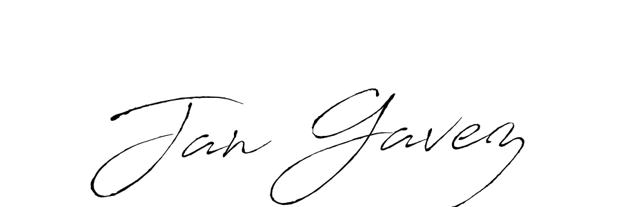 Jan Gavez stylish signature style. Best Handwritten Sign (Antro_Vectra) for my name. Handwritten Signature Collection Ideas for my name Jan Gavez. Jan Gavez signature style 6 images and pictures png