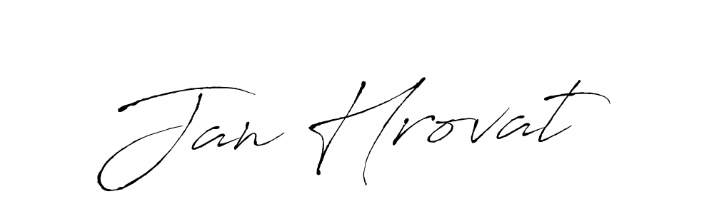 You should practise on your own different ways (Antro_Vectra) to write your name (Jan Hrovat) in signature. don't let someone else do it for you. Jan Hrovat signature style 6 images and pictures png