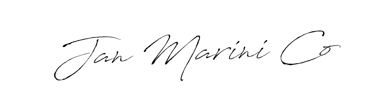 Make a beautiful signature design for name Jan Marini Co. Use this online signature maker to create a handwritten signature for free. Jan Marini Co signature style 6 images and pictures png