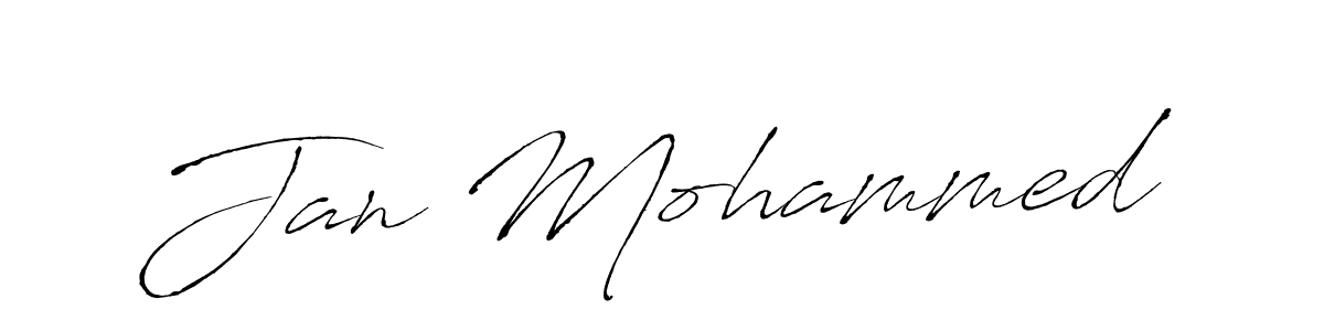 Design your own signature with our free online signature maker. With this signature software, you can create a handwritten (Antro_Vectra) signature for name Jan Mohammed. Jan Mohammed signature style 6 images and pictures png