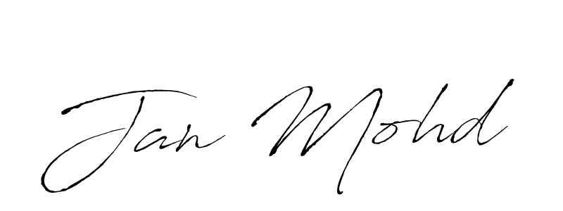 Design your own signature with our free online signature maker. With this signature software, you can create a handwritten (Antro_Vectra) signature for name Jan Mohd. Jan Mohd signature style 6 images and pictures png