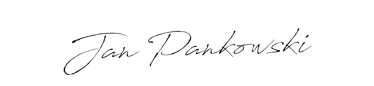 How to make Jan Pankowski name signature. Use Antro_Vectra style for creating short signs online. This is the latest handwritten sign. Jan Pankowski signature style 6 images and pictures png