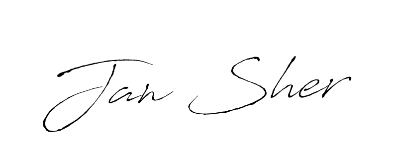 Similarly Antro_Vectra is the best handwritten signature design. Signature creator online .You can use it as an online autograph creator for name Jan Sher. Jan Sher signature style 6 images and pictures png