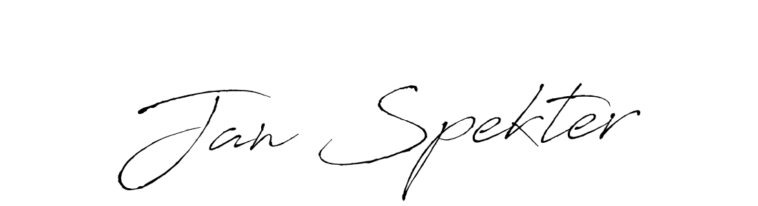 Jan Spekter stylish signature style. Best Handwritten Sign (Antro_Vectra) for my name. Handwritten Signature Collection Ideas for my name Jan Spekter. Jan Spekter signature style 6 images and pictures png