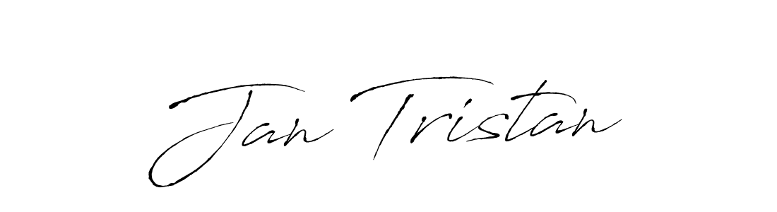 Use a signature maker to create a handwritten signature online. With this signature software, you can design (Antro_Vectra) your own signature for name Jan Tristan. Jan Tristan signature style 6 images and pictures png