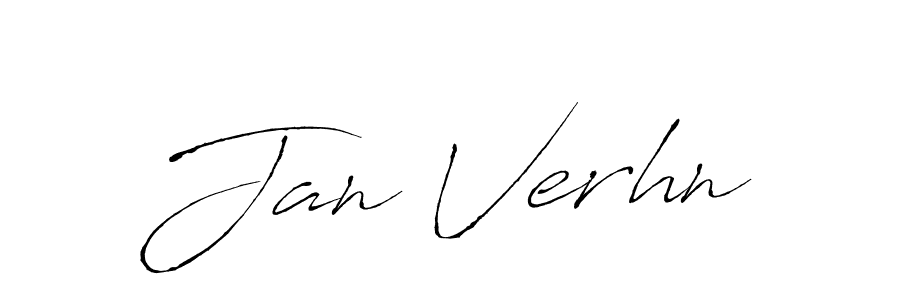 Use a signature maker to create a handwritten signature online. With this signature software, you can design (Antro_Vectra) your own signature for name Jan Verhn. Jan Verhn signature style 6 images and pictures png