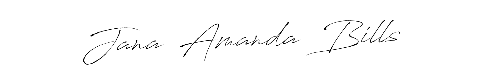 How to make Jana  Amanda  Bills signature? Antro_Vectra is a professional autograph style. Create handwritten signature for Jana  Amanda  Bills name. Jana  Amanda  Bills signature style 6 images and pictures png