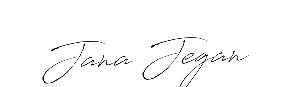 The best way (Antro_Vectra) to make a short signature is to pick only two or three words in your name. The name Jana Jegan include a total of six letters. For converting this name. Jana Jegan signature style 6 images and pictures png