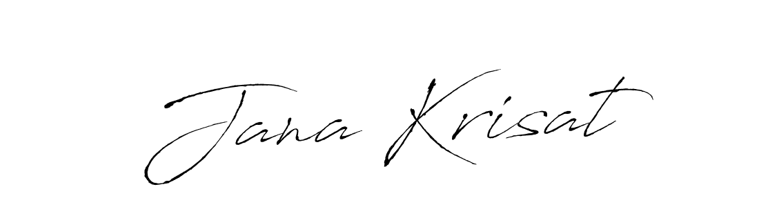 Create a beautiful signature design for name Jana Krisat. With this signature (Antro_Vectra) fonts, you can make a handwritten signature for free. Jana Krisat signature style 6 images and pictures png