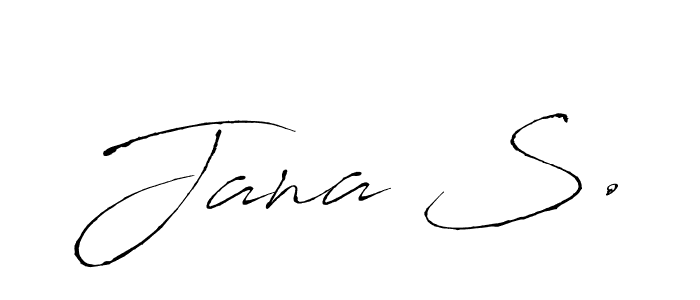 Make a beautiful signature design for name Jana S.. With this signature (Antro_Vectra) style, you can create a handwritten signature for free. Jana S. signature style 6 images and pictures png