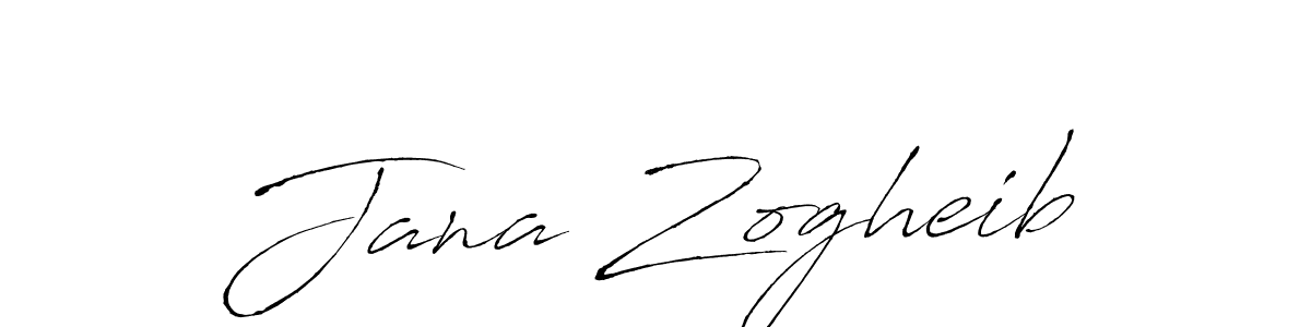 How to make Jana Zogheib signature? Antro_Vectra is a professional autograph style. Create handwritten signature for Jana Zogheib name. Jana Zogheib signature style 6 images and pictures png