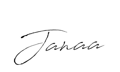 Janaa stylish signature style. Best Handwritten Sign (Antro_Vectra) for my name. Handwritten Signature Collection Ideas for my name Janaa. Janaa signature style 6 images and pictures png