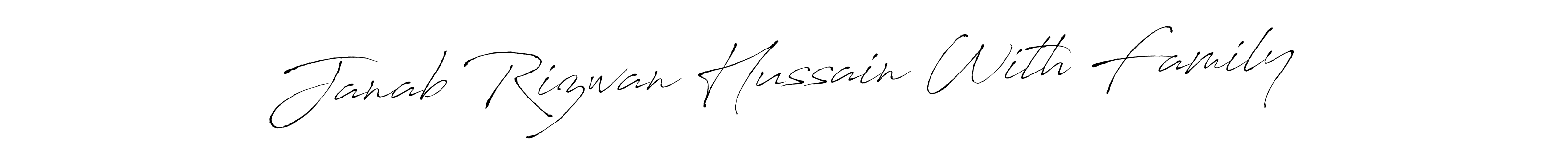 You can use this online signature creator to create a handwritten signature for the name Janab Rizwan Hussain With Family. This is the best online autograph maker. Janab Rizwan Hussain With Family signature style 6 images and pictures png