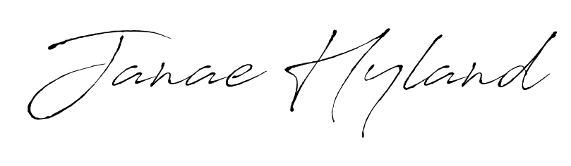 The Antro_Vectra font transforms the name Janae Hyland into an executive sign with sharp precision and distinguished character. Janae Hyland signature style 6 images and pictures png