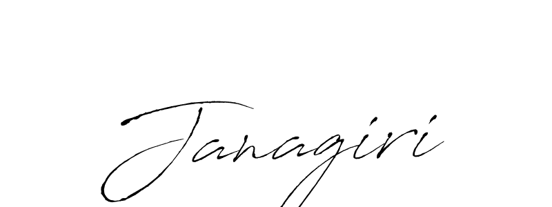 Use a signature maker to create a handwritten signature online. With this signature software, you can design (Antro_Vectra) your own signature for name Janagiri. Janagiri signature style 6 images and pictures png