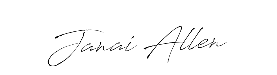 Use a signature maker to create a handwritten signature online. With this signature software, you can design (Antro_Vectra) your own signature for name Janai Allen. Janai Allen signature style 6 images and pictures png