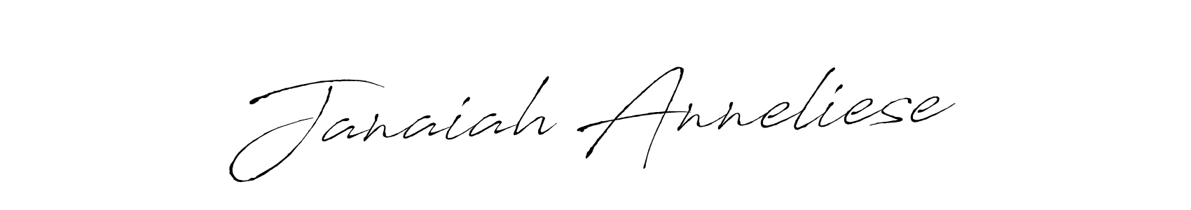 The best way (Antro_Vectra) to make a short signature is to pick only two or three words in your name. The name Janaiah Anneliese include a total of six letters. For converting this name. Janaiah Anneliese signature style 6 images and pictures png