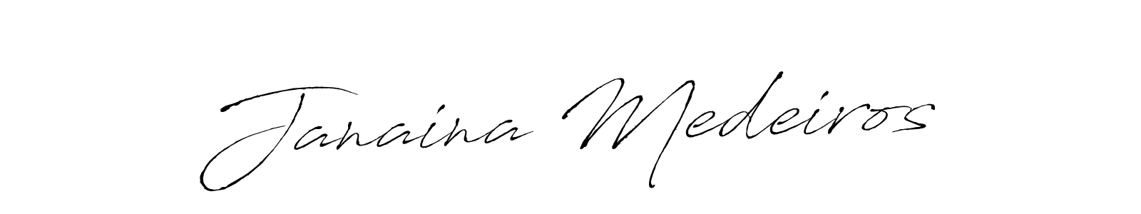 How to make Janaina Medeiros name signature. Use Antro_Vectra style for creating short signs online. This is the latest handwritten sign. Janaina Medeiros signature style 6 images and pictures png