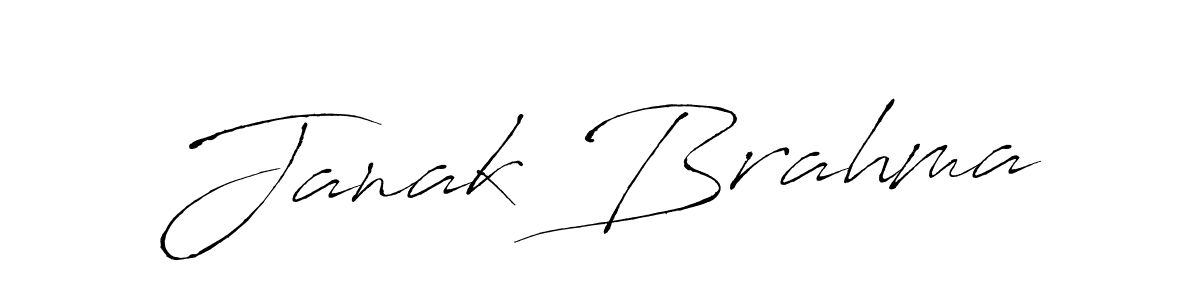 Janak Brahma stylish signature style. Best Handwritten Sign (Antro_Vectra) for my name. Handwritten Signature Collection Ideas for my name Janak Brahma. Janak Brahma signature style 6 images and pictures png