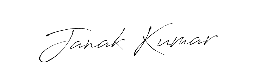 Make a beautiful signature design for name Janak Kumar. With this signature (Antro_Vectra) style, you can create a handwritten signature for free. Janak Kumar signature style 6 images and pictures png