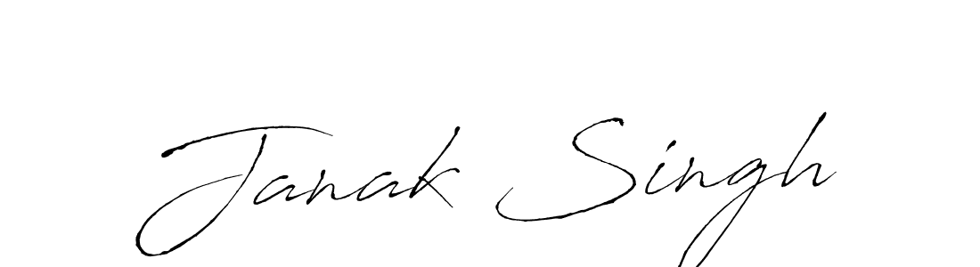 Create a beautiful signature design for name Janak Singh. With this signature (Antro_Vectra) fonts, you can make a handwritten signature for free. Janak Singh signature style 6 images and pictures png