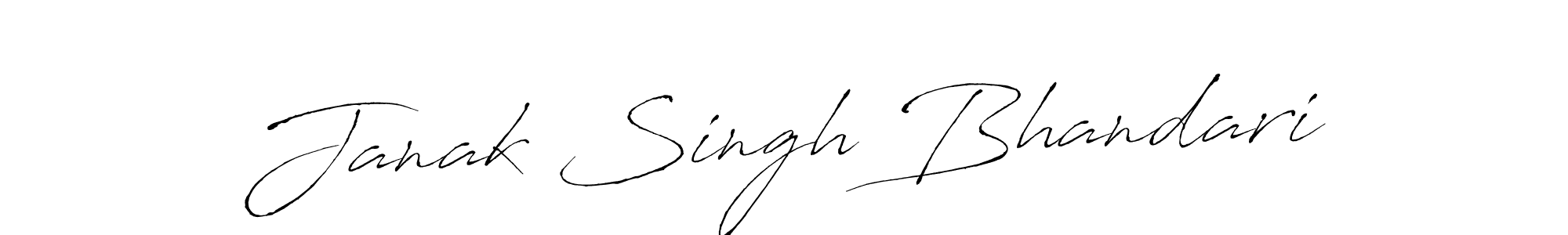 You should practise on your own different ways (Antro_Vectra) to write your name (Janak Singh Bhandari) in signature. don't let someone else do it for you. Janak Singh Bhandari signature style 6 images and pictures png