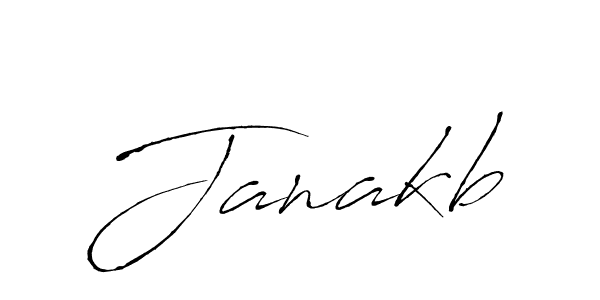 Make a beautiful signature design for name Janakb. With this signature (Antro_Vectra) style, you can create a handwritten signature for free. Janakb signature style 6 images and pictures png