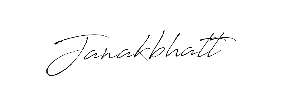 How to make Janakbhatt signature? Antro_Vectra is a professional autograph style. Create handwritten signature for Janakbhatt name. Janakbhatt signature style 6 images and pictures png