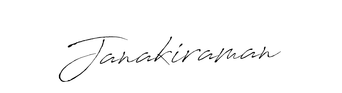 Make a beautiful signature design for name Janakiraman. With this signature (Antro_Vectra) style, you can create a handwritten signature for free. Janakiraman signature style 6 images and pictures png