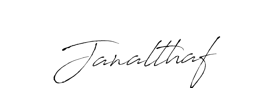 Janalthaf stylish signature style. Best Handwritten Sign (Antro_Vectra) for my name. Handwritten Signature Collection Ideas for my name Janalthaf. Janalthaf signature style 6 images and pictures png