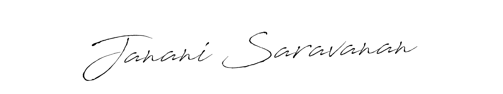 Design your own signature with our free online signature maker. With this signature software, you can create a handwritten (Antro_Vectra) signature for name Janani Saravanan. Janani Saravanan signature style 6 images and pictures png