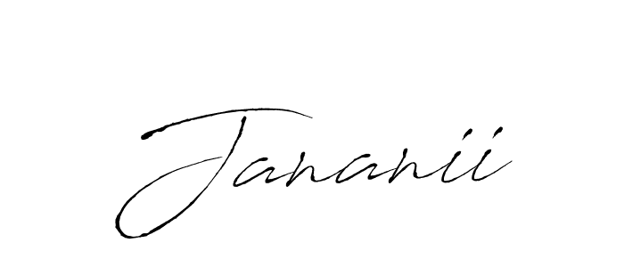 if you are searching for the best signature style for your name Jananii. so please give up your signature search. here we have designed multiple signature styles  using Antro_Vectra. Jananii signature style 6 images and pictures png