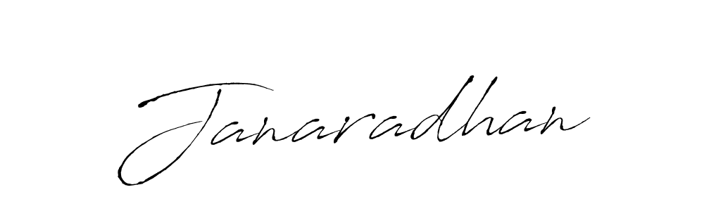 Create a beautiful signature design for name Janaradhan. With this signature (Antro_Vectra) fonts, you can make a handwritten signature for free. Janaradhan signature style 6 images and pictures png