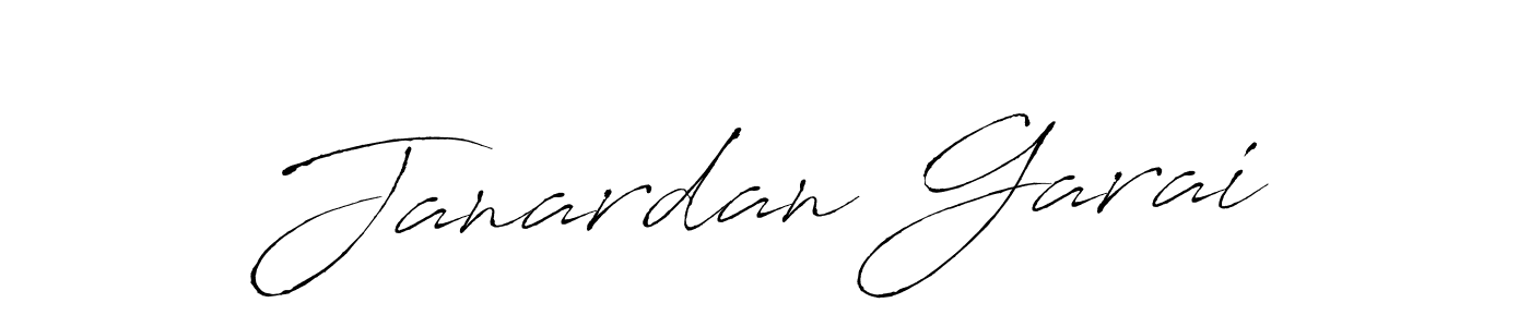 How to make Janardan Garai name signature. Use Antro_Vectra style for creating short signs online. This is the latest handwritten sign. Janardan Garai signature style 6 images and pictures png