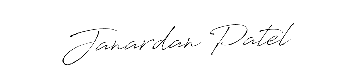 Make a beautiful signature design for name Janardan Patel. With this signature (Antro_Vectra) style, you can create a handwritten signature for free. Janardan Patel signature style 6 images and pictures png