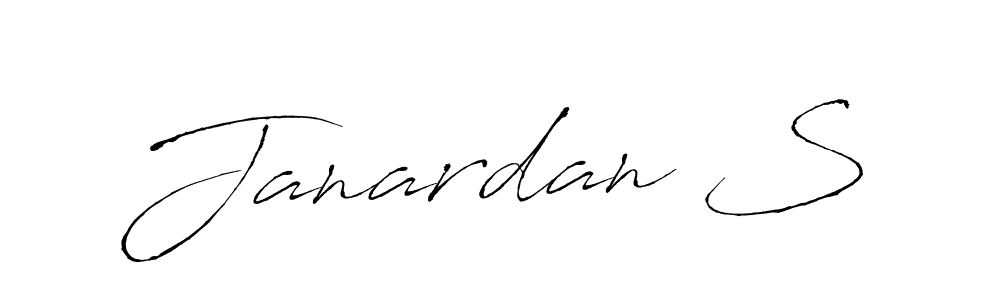 How to make Janardan S signature? Antro_Vectra is a professional autograph style. Create handwritten signature for Janardan S name. Janardan S signature style 6 images and pictures png