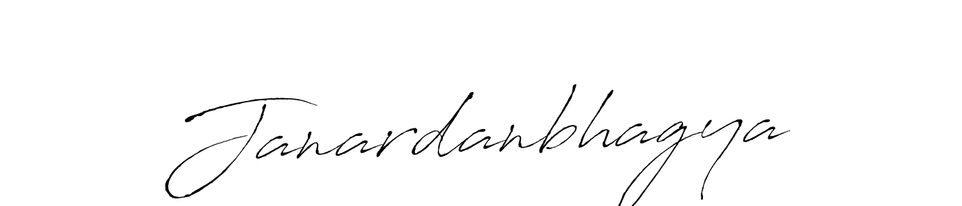 Create a beautiful signature design for name Janardanbhagya. With this signature (Antro_Vectra) fonts, you can make a handwritten signature for free. Janardanbhagya signature style 6 images and pictures png